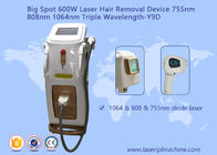 Máquina casera profesional 755nm 808nm 1064nm del retiro del pelo del laser del diodo